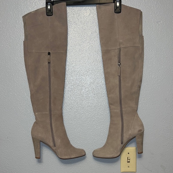 White House Black Market Shoes - White House Black Market Over the Knee 
Boots in Taupe